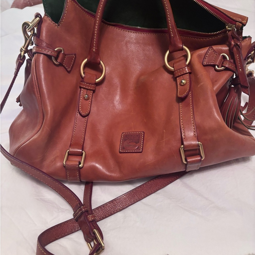 Dooney & Bourke Tan Leather Shoulder Bag